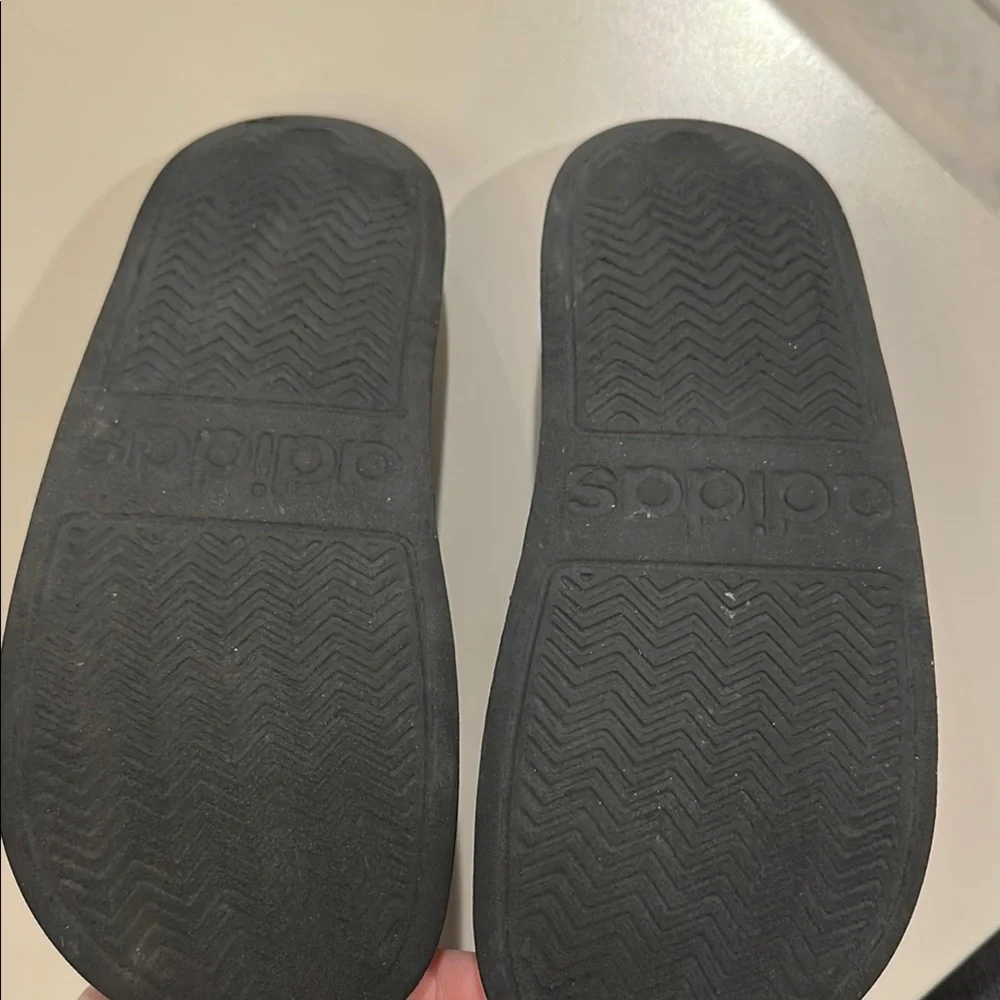 adidas Adilette Slides Kids Black and White Sandals Flip Flops unisex